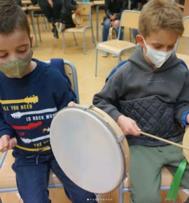 pineda-percusion Èxit a la primera setmana cultural de l’escola!