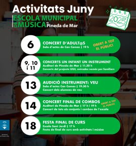 Activitats de Juny