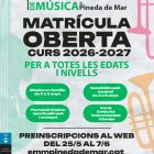 Matrícula oberta pel curs 2026-2027